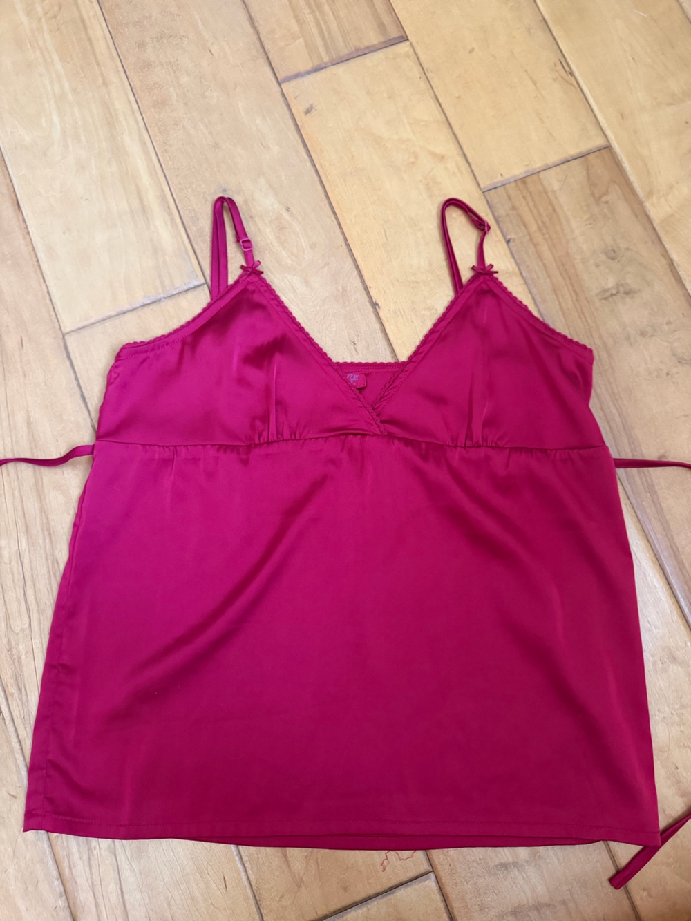 Brandy Melville Magenta Satin Camisole